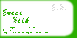 emese wilk business card